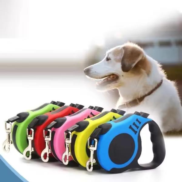 Personalized Retractable Dog Leads Nylon Extendable Dog Leashes For Dog Vest Leash