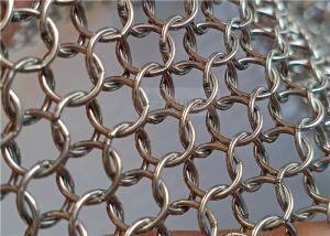 Wholesale 7mm Stainless Steel Ring Mesh Curtains Silver Color Used For Architectural Constructions from china suppliers