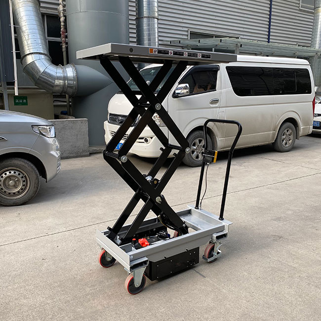 150kg Mini Smart Mobile Scissor Lift Platform 32.68inx19.69in