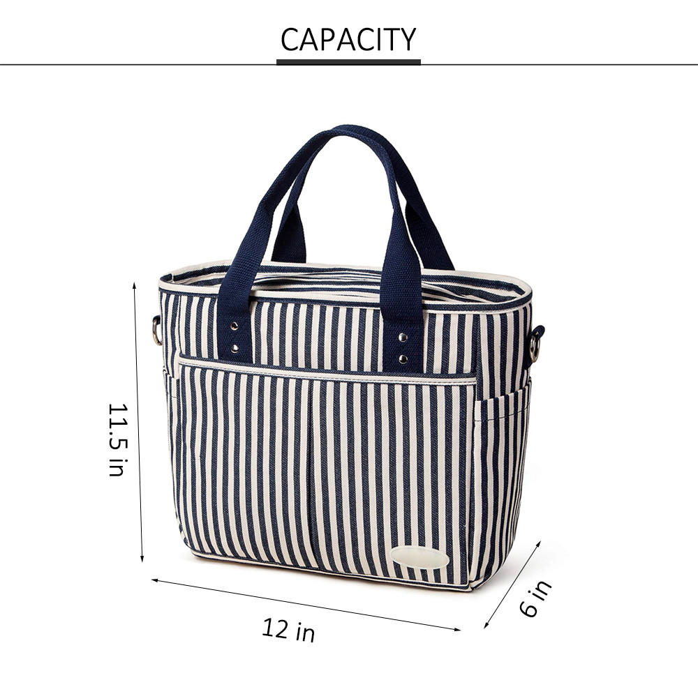 Extra Large Women Insulated Lunch Cooler Bags With Removable Shoulder Strap