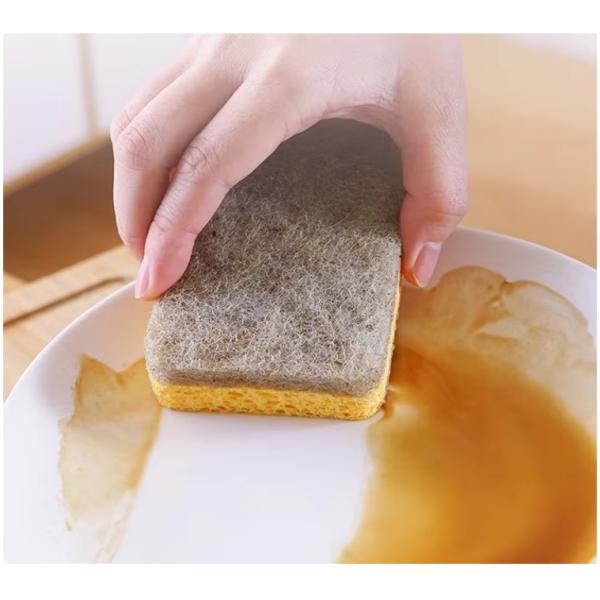 Compostable Cellulose Kitchen Sponges Various Shape Disposable