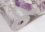 PVC Embossed Wall Covering , Floral Interior Decorating Wallpaper with Country