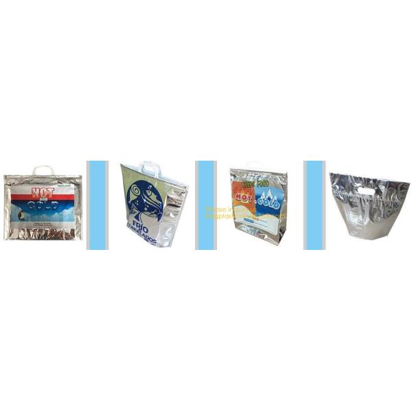 Outdoor square aluminum foil food thermal freezer cooler lunch insulation bag,Foil Cooler Bag Thermal Bag for Fruit Choc