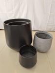 Round Shape Fiberglass Flower Pots GRP Planter Box for Hotel Outdoor Indoor