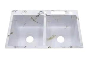 Wholesale Marble Handmade 30 Inch Undermount Stainless Steel Double Bowl Sink from china suppliers