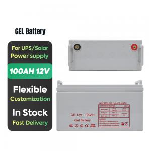 Wholesale 12V 100AH GEL Storage Rechargeable Pure Lead UPS Battery For Solar Power System from china suppliers