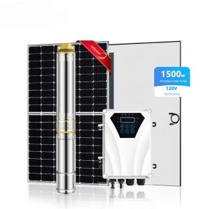 Wholesale Deep Well Solar Powered Water Pump DC Brushless Agriculture Submersible from china suppliers