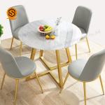 Anti Oil Modern Restaurant Table Marble Stone Dining Table ISO Approved