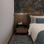 Stain Resistant Hotel King Guest Room Furniture Custom Fully Furnished