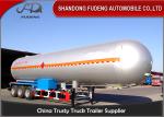 10 Wheelers LPG LNG Fuel Transfer Trailer 3*13 Ton FUWA Axles Carbon Steel Tank
