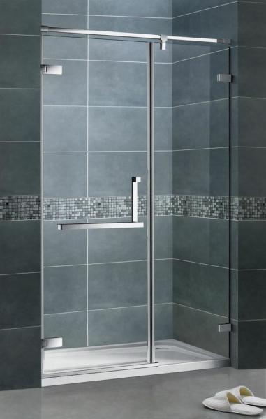 Economic Frameless Hinged Shower Screens 8MM Clear Tempered Glass SGCC