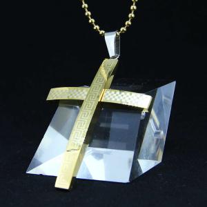 Wholesale Fashion Top Trendy Stainless Steel Cross Necklace Pendant LPC250 from china suppliers