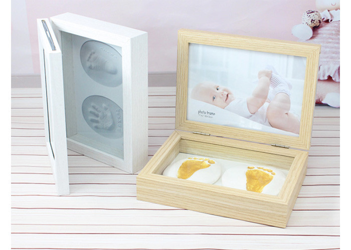 Modern Baby Keepsake Box Hand And Foot Prints Souvenir Children / Baby Folding Gift Box