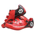 Red Road Racing Bicycle Shoes , Sidebike Road Cycling Shoes Good Shock