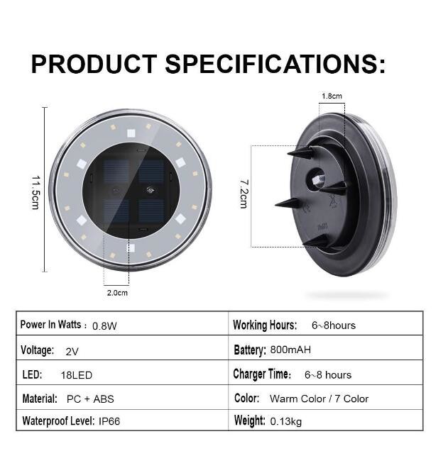 IP68 Water Resistant In Ground Garden Lights Super Bearing Capacity Easy Installation