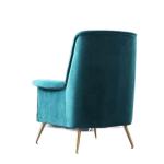 Scandinavian Simple Hotel Velvet Single Sofa Customized Colour Size