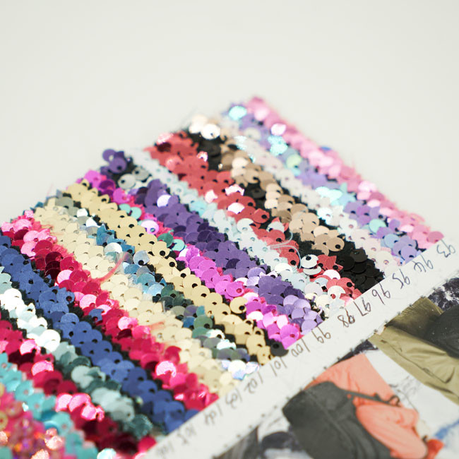 Five Subsidiaries Rainbow Sequin Fabric For Hats Garment Bags