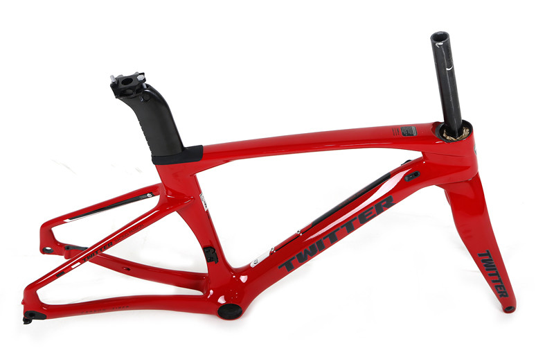 Height 36cm Carbon Road Bike Frame High Modulus T800 Carbon Fiber