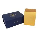 Blue foldable Rigid Cosmetic Box For Beautiful Makeup Packaging