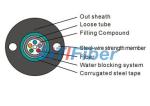 Outdoor Multimode Fiber Optic Cable Black PE Jacket With Uni - Tube Gel - Filled
