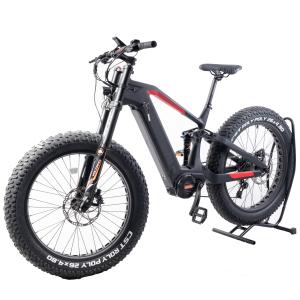 Wholesale 48V 1000W/1200W Full Suspension Carbon Fiber Electric Bike with 26*4.8 Inch Fat Tyre from china suppliers