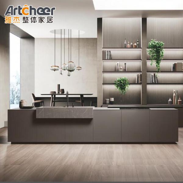 Made European Style Kitchen Cabinets with Plywood Carcase Material by Foshan