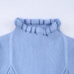Custom Winter Baby Kids Rib Knitted Sweaters Baby Girl Boy Pullover Children