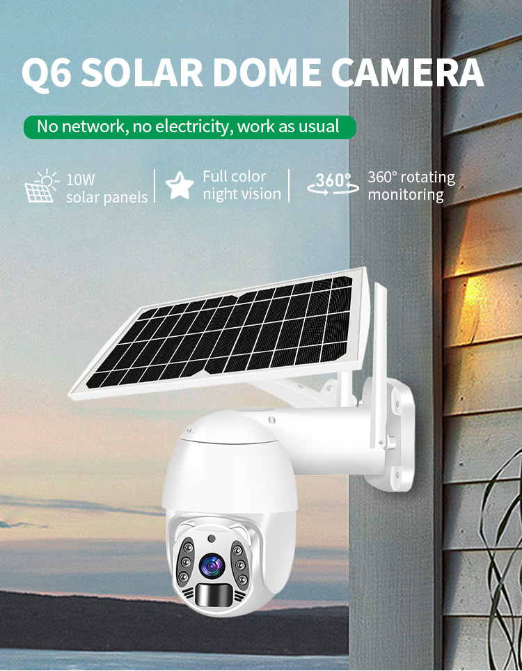 Wireless 3mp Tuya Smartlife App Remote View Hd Cctv Solar Camera 10w Solar Panel Outdoor 4g Ptz 360 Rotation Solar Camera