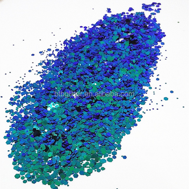 Valentine's Day Diwali-Packaged Bag Dropshipping Glitter Chameleon Chunky Nail Art Supplies Shift Color 3D Decorations
