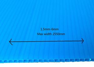 Wholesale Corflute PP Corrugated Board Floor Protection Plastic Blue 2mm 3mm from china suppliers