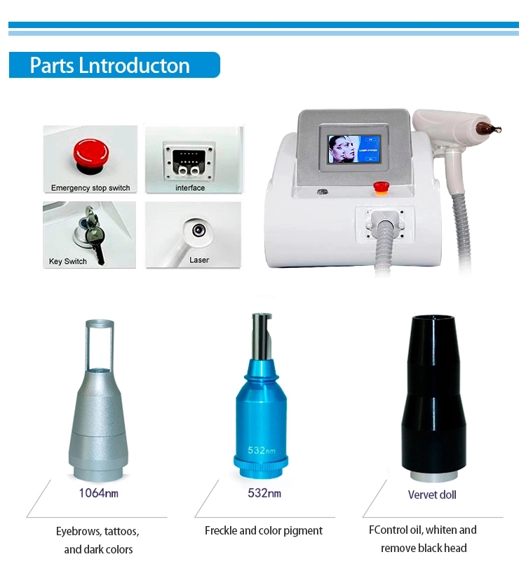 Nd Yag Pico Laser Tattoo Removal , Laser Resurfacing Machines 1064nm