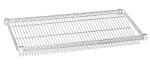 Indoor Commercial Wire Shelving / Clear Plastic Storage Bin Slanted Chrome Wire
