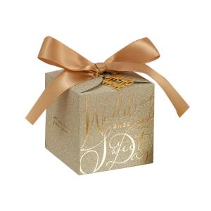 Wholesale Wholesale Luxury Gold and Silver Card Logo Food Packaging Box Custom Color Wedding Candy Chocolate from china suppliers