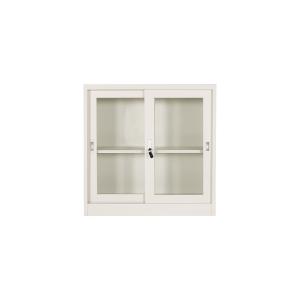 Wholesale Glass Sliding Door Cupboard Full Height Fireproof Steel Office Cabinet from china suppliers