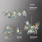 Luxury Hanging Fixture Firework Pendant Lights Led Lighting Modern Flower Glass
