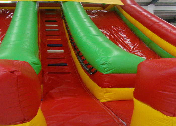 Spiderman Theme Commercial Inflatable Water Slides 8 X 5 X 7m Enviroment - Friendly