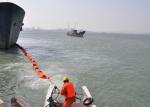 PVC Spill Containment Boom , Floating Oil Boom Working Tensile Strength 20 To