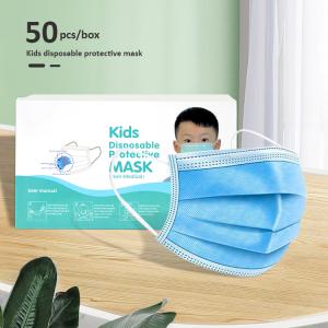 Wholesale 3 Layer Children's Disposable Face Masks Excellent Bacterial Filtration Properties from china suppliers