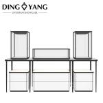 Modern Fashion Glass Exhibition Jewellery Counter With Led Lights Output Voltage