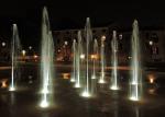 Beautiful Dry Floor Floor Water Feature , Dancing Water Fountain Art 380V
