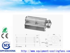 Wholesale 65Mm X 120mm Elevator Cross Flow Fans , AC Equipment Cross Flow Blowers from china suppliers