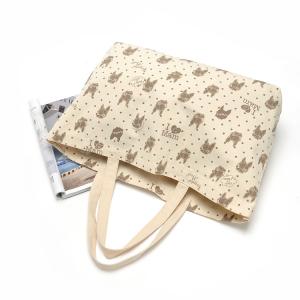 Wholesale high quality reusable canvas shopping bag ladies tote bags with zipper fashionable cotton handbag school bag for kids from china suppliers