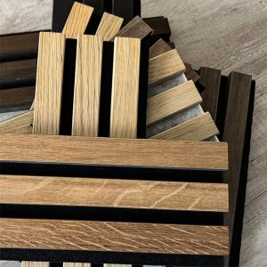 Wholesale Oak Wood Slat Acoustic Panel Living Room Soundproof Wall Panel from china suppliers