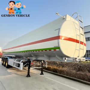 Wholesale Genron 45000L 3 Axles 3 Silos Fuel Tanker Semi Trailer Tanker Truck from china suppliers