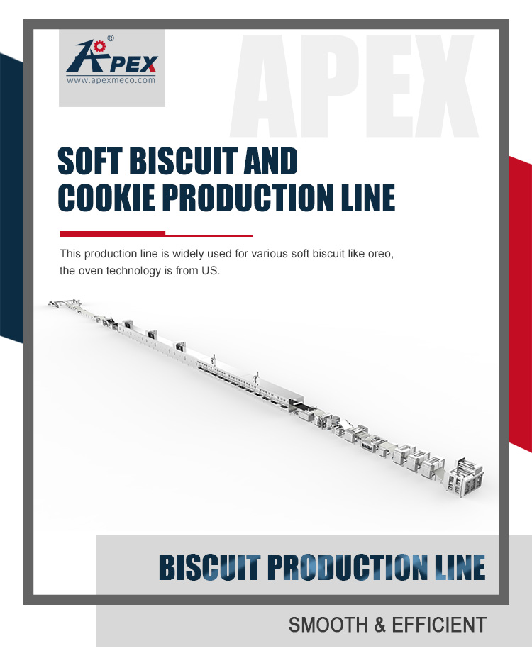 Customized Crispy Automatic Making Machine , High Quality Industrial Biscuit Production Line