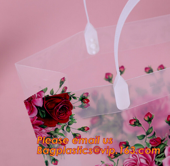 Wholesale Die Cut Handle Eco-Friendly Custom Design Shopping Gravure Printing Groceries Plastic Bags With Logo bagease