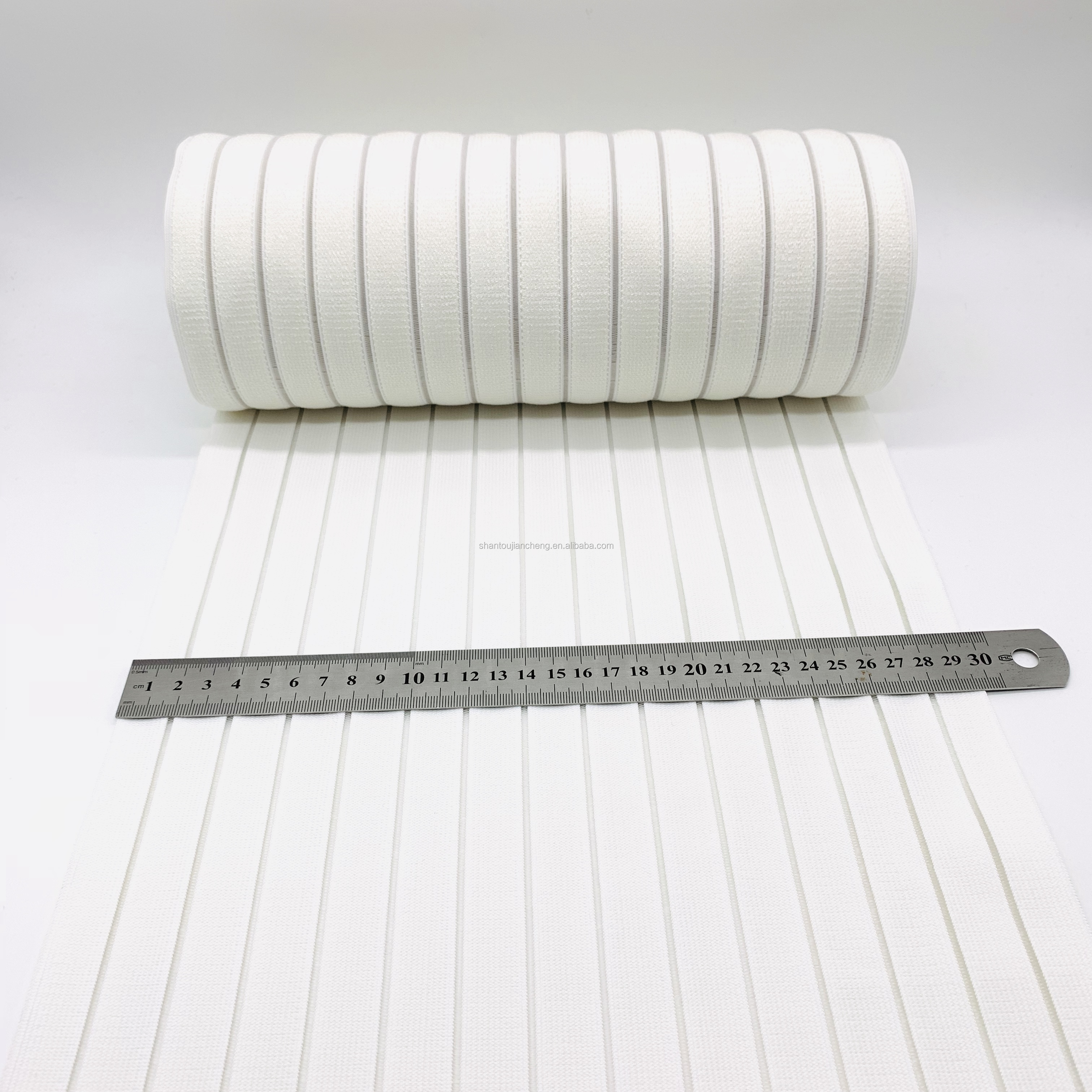 Free sampels Verified factory custom medical elastic band fish silk elastic webbing tape for abdominal waist support belt