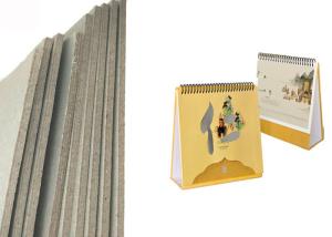 Wholesale Thickness laminated 3.4mm 2150gsm grey cardboard for desk calendar from china suppliers