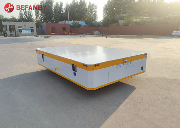 Battery Power Trackless Electric Flat Cars