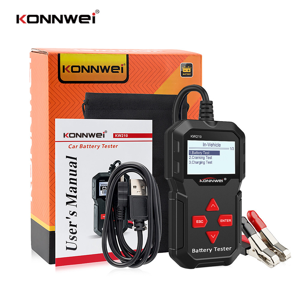 Multi Functional Car Battery Tester Scanner Support Printing For All 12V Vehicles